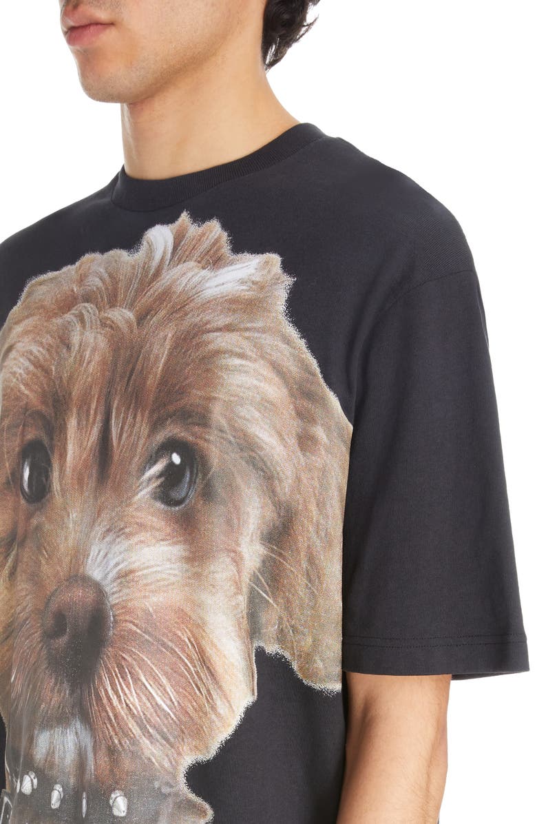 Acne Studios Exford Dog Face Oversize Graphic T-Shirt, Alternate, color, 