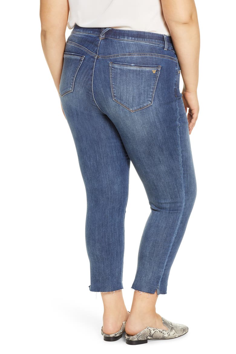 'Ab'Solution Crop Skinny Jeans, Alternate, color, BLUE