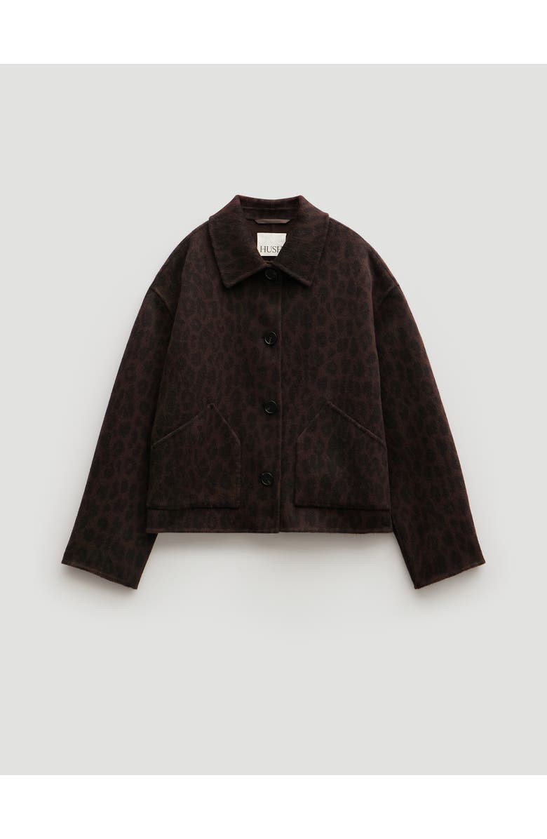 Hush Pure Wool Double Faced Jacket, Alternate, color, Brown Leopard