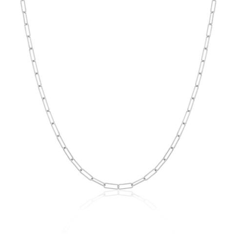Mini Paperclip Link Chain Necklace