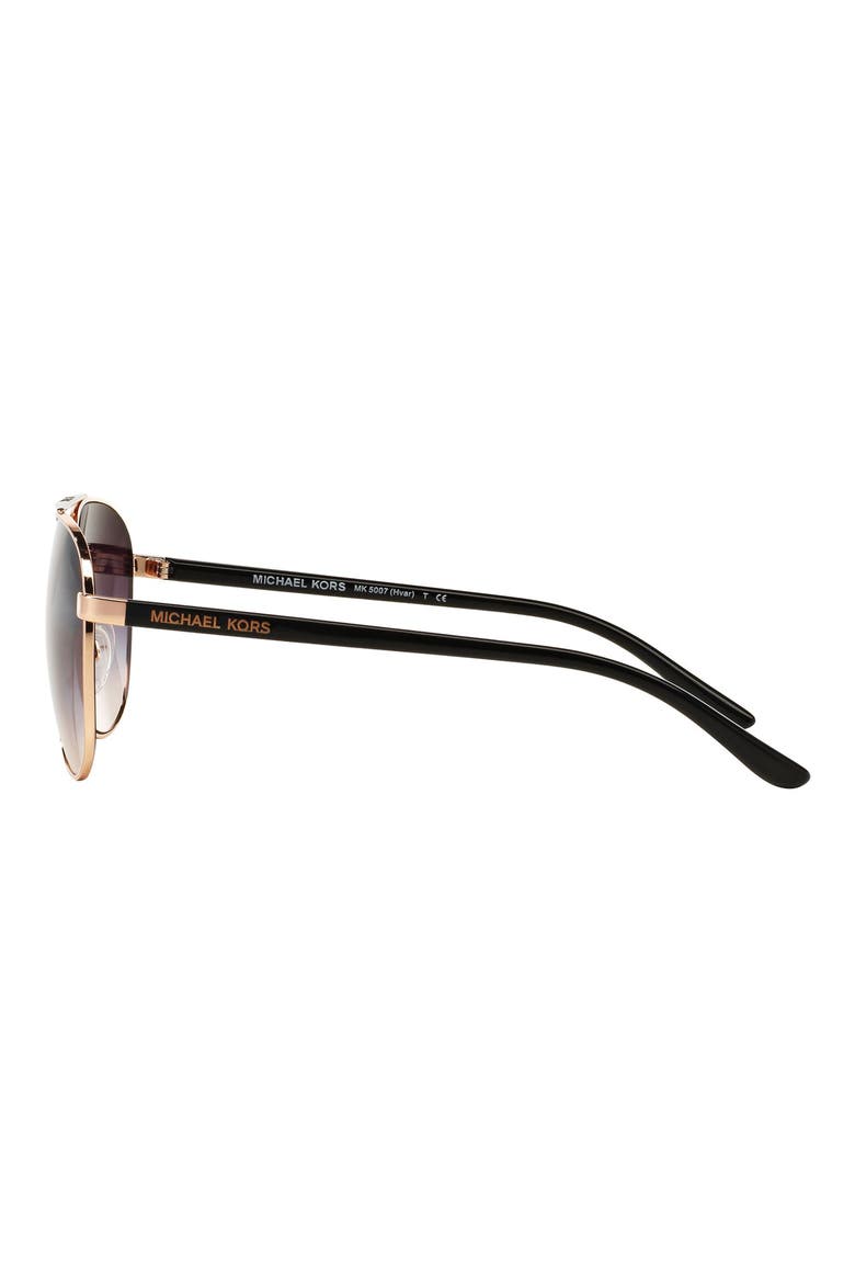 59mm Aviator Sunglasses, Alternate, color, ROSE GOLD/ VIOLET GRADIENT
