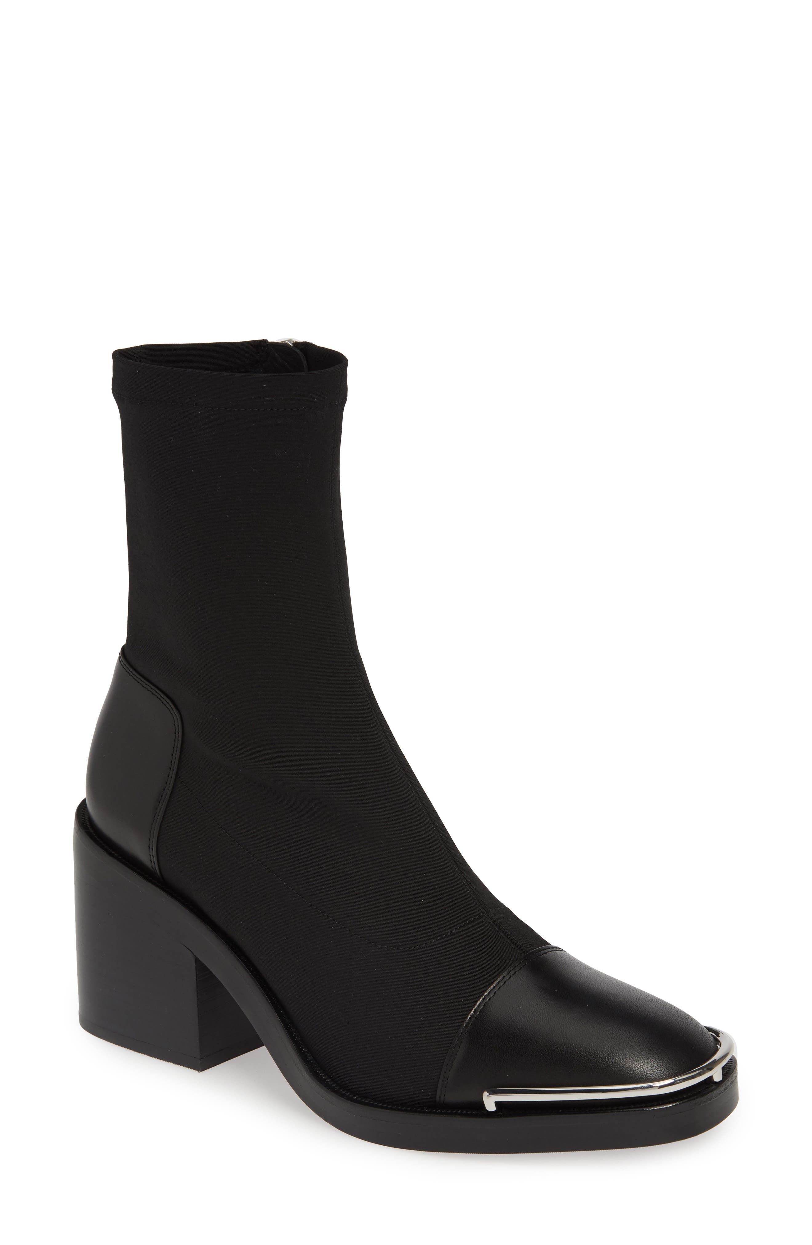 Alexander Wang Hailey Halo Sock Bootie, Main, color, 