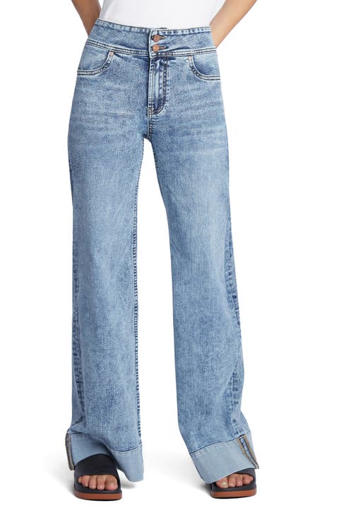 Mighty High Waist Wide Leg Jeans