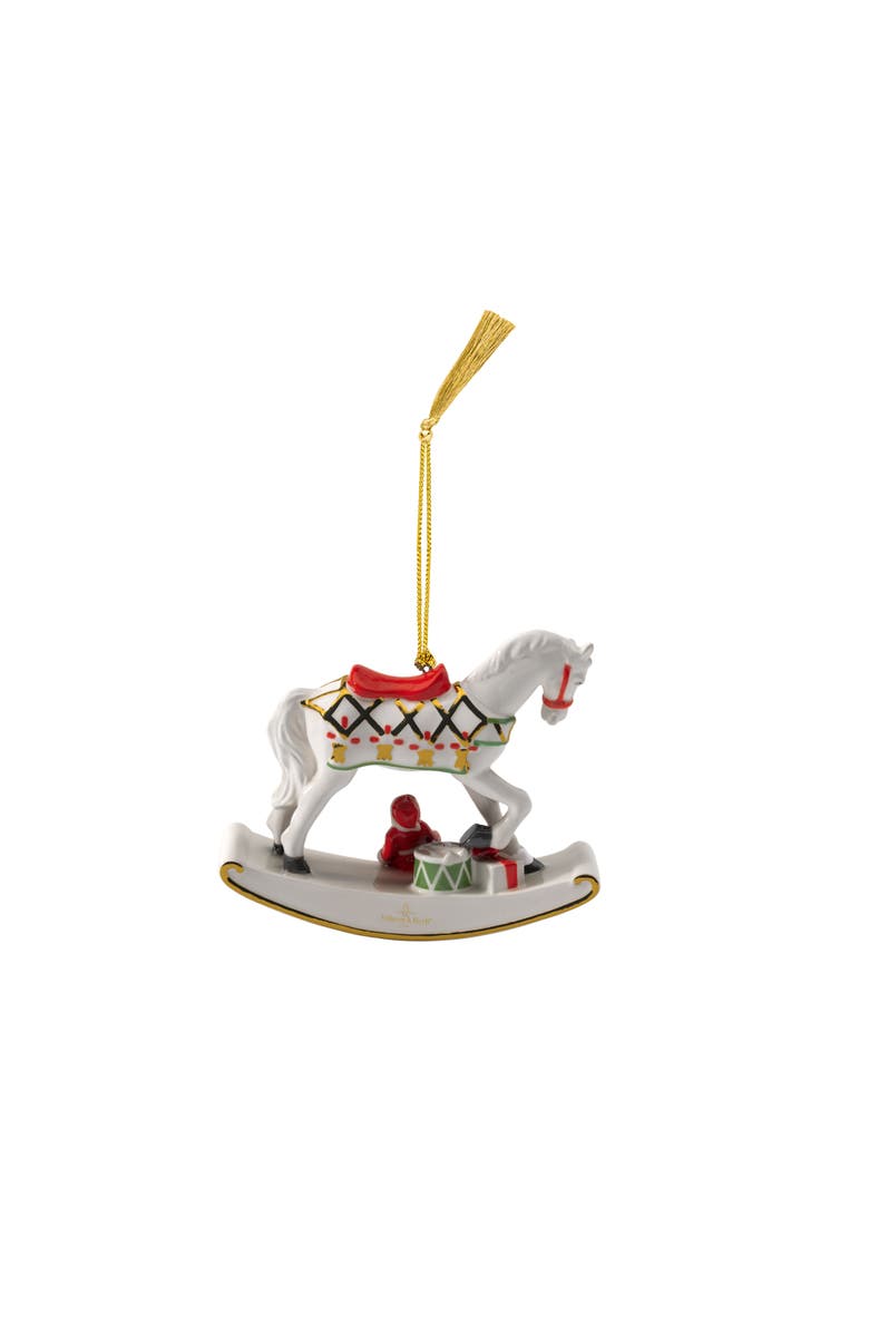 Villeroy & Boch Christmas Classics Rocking Horse Dated Ornament 2025, Alternate, color, Multi