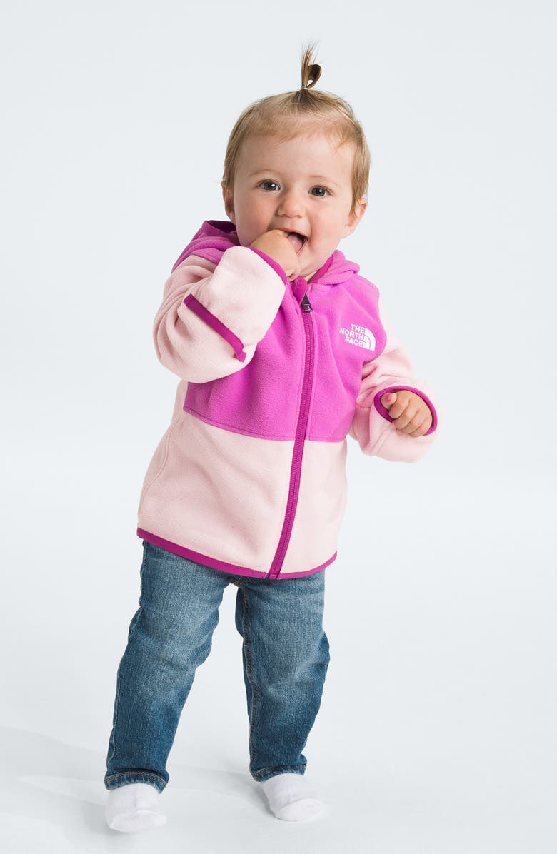 The North Face Kids' Glacier Zip Hoodie, Alternate, color, Violet Crocus/ Pale Blossom