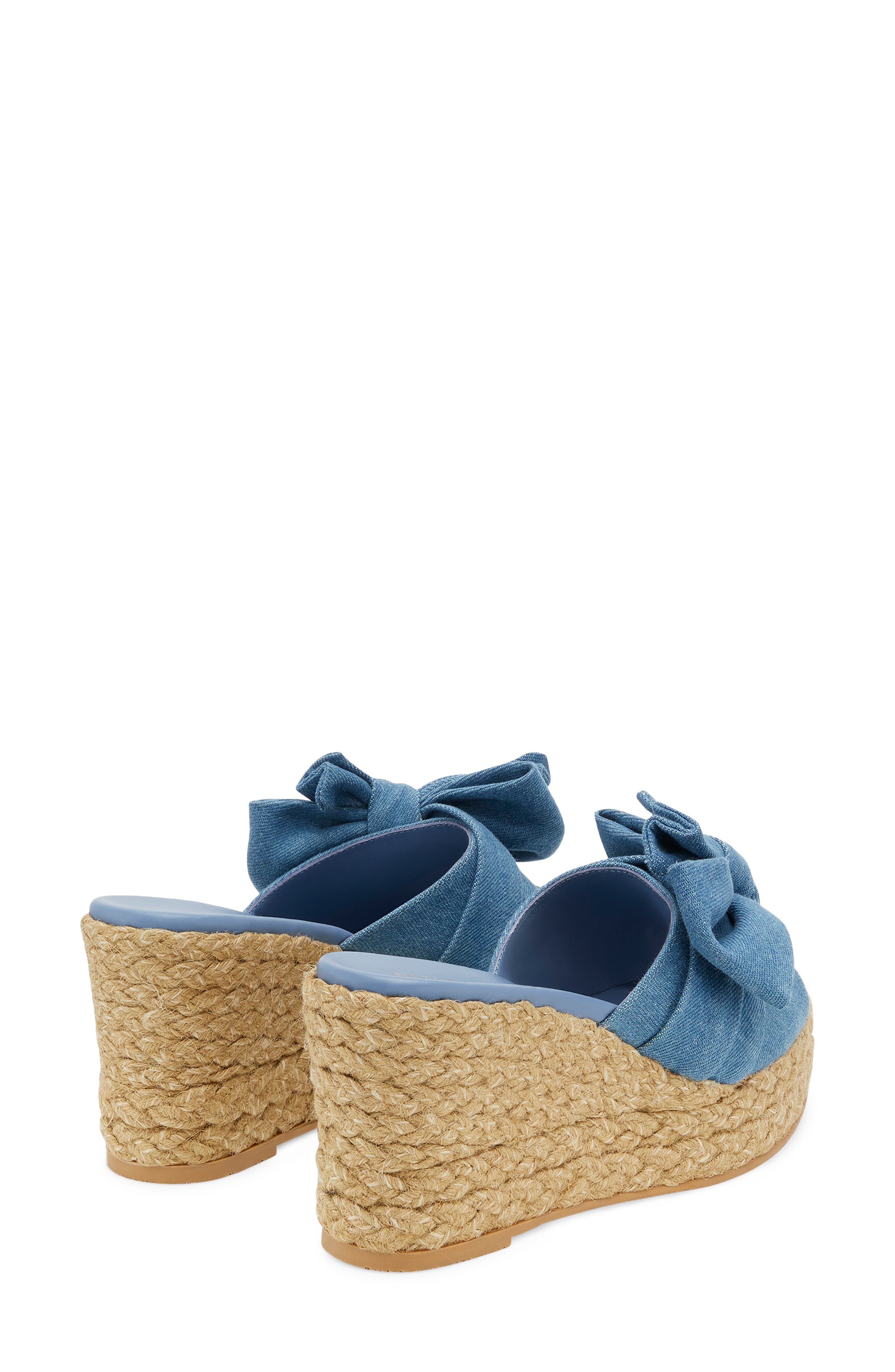 Stuart Weitzman Loveknot Espadrille Wedge Sandal, Alternate, color, 