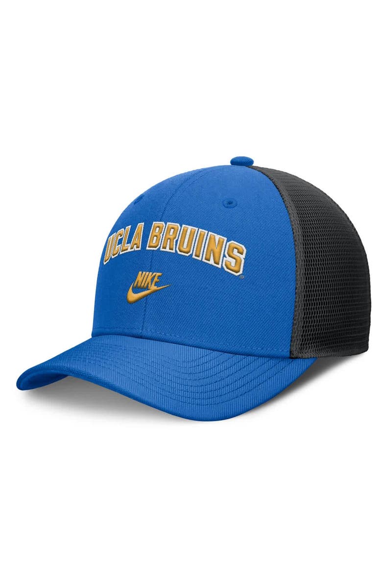 Nike Men's Nike Blue/Black UCLA Bruins Legacy Arch Rise Performance Trucker Adjustable Hat, Main, color, Blue