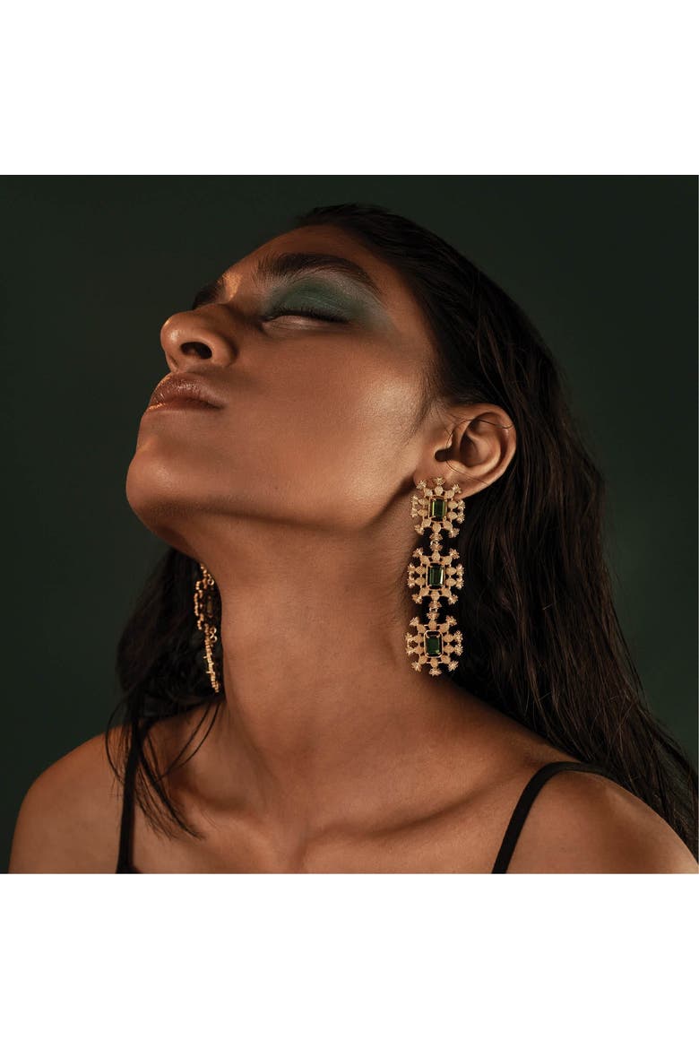 PINA EARRINGS, Alternate, color, Gold Plated