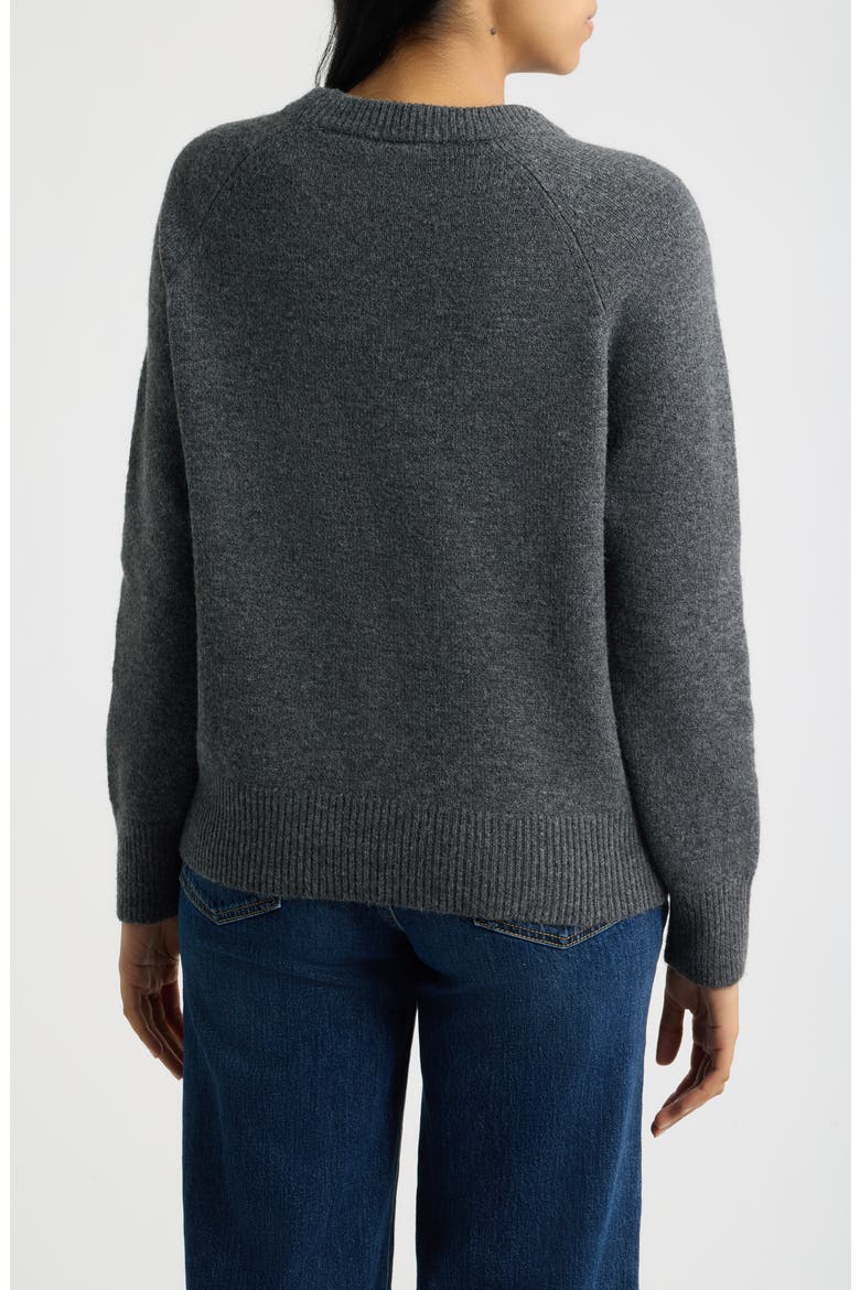 Dog Sweater, Alternate, color, CHARCOAL/ IVORY