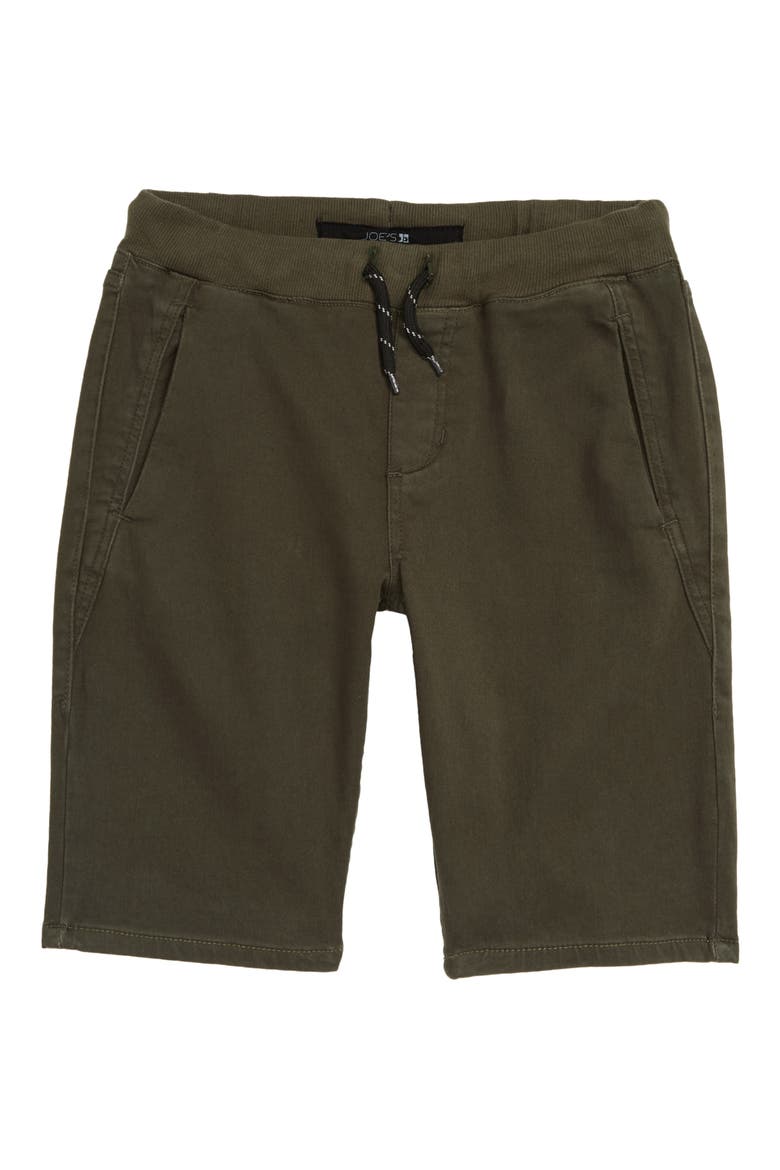Kids' Knit Denim Shorts, Main, color, OLIVE