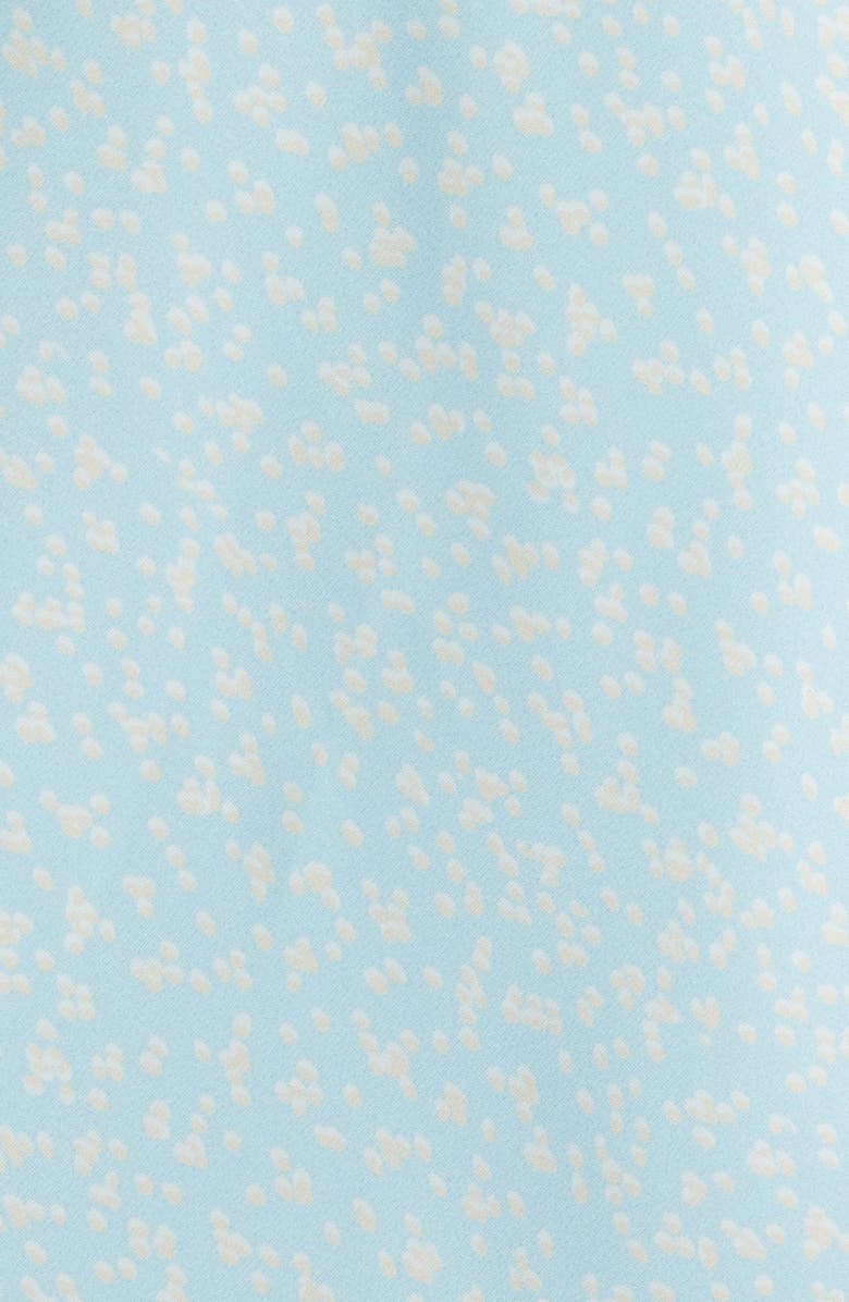 All in Favor Floral A-Line Miniskirt, Alternate, color, Blue Cream