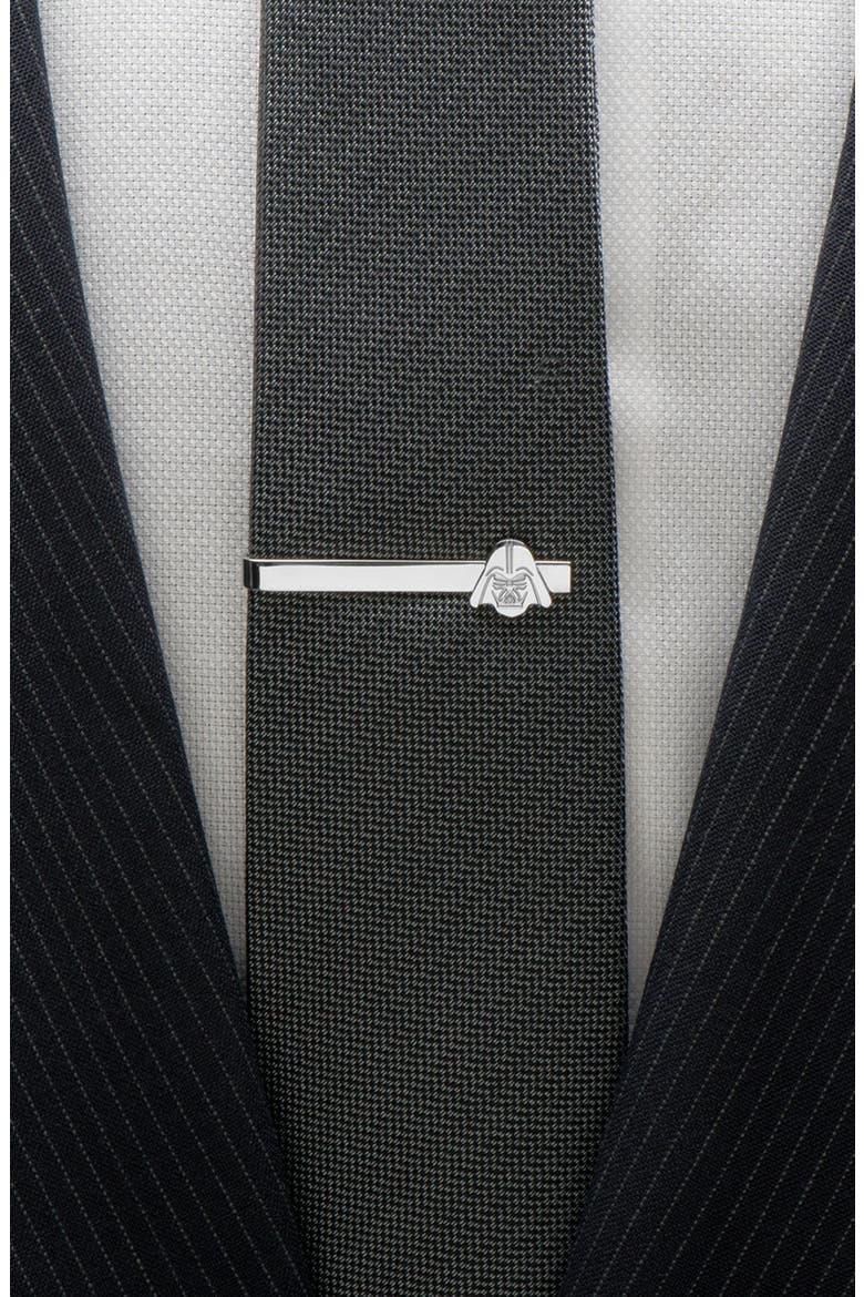 Star Wars™ Stainless Steel Darth Vader Tie Bar, Alternate, color, SILVER