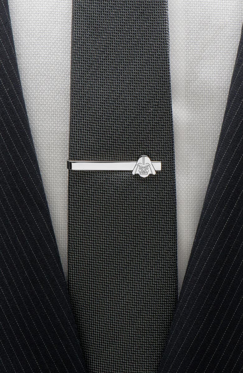 Cufflinks, Inc. Star Wars<sup>™</sup> Stainless Steel Darth Vader Tie Bar, Alternate, color, Silver