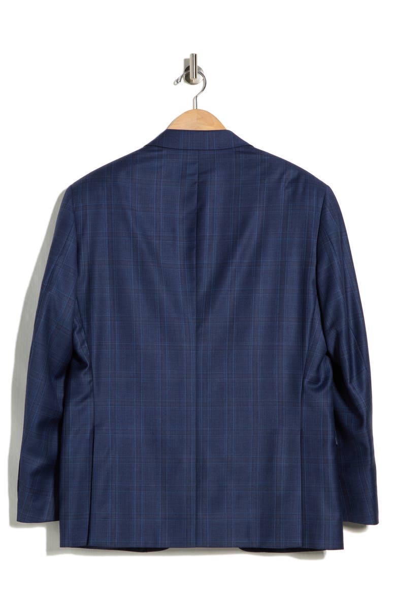 Peter Millar Flynn Classic Fit Plaid Wool Sport Coat, Alternate, color, Blue