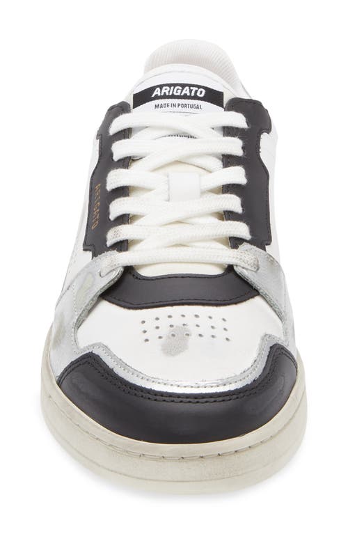 Axel Arigato White Black Round Toe Sneakers In White
