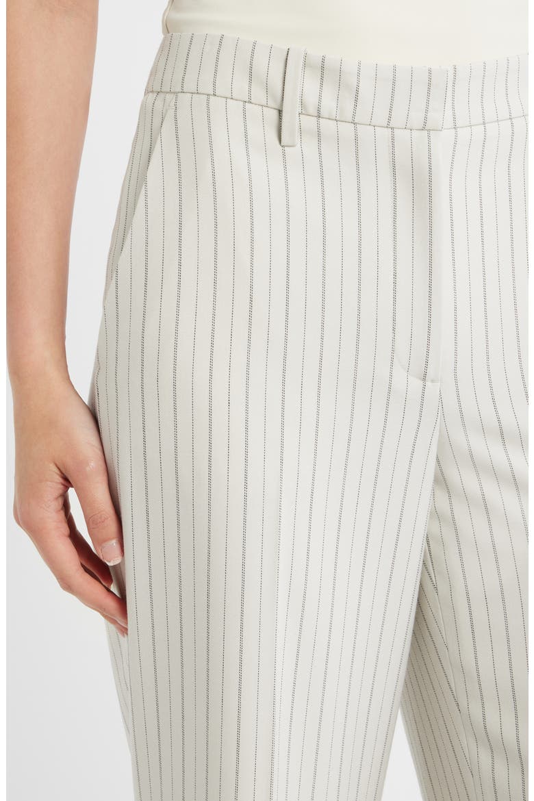 The Liliana Stripe Wide Leg Pants, Alternate, color, TAN WITH BLACK PINSTRIPE