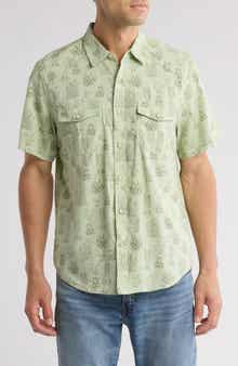 Lucky Brand Short Sleeve Western Work Shirt