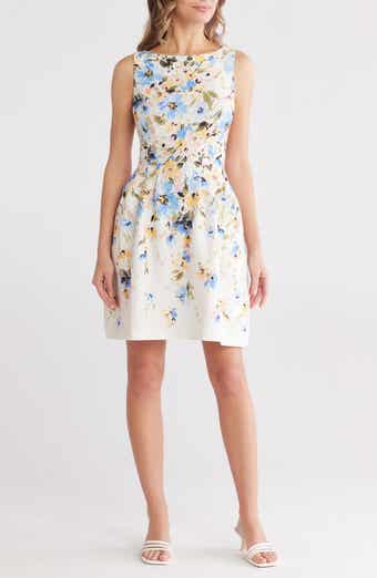 Vince Camuto Bouclé Knit Cap Sleeve Fit and Flare Dress Vince Camuto Bouclé Knit Cap Sleeve Fit and Flare Dress