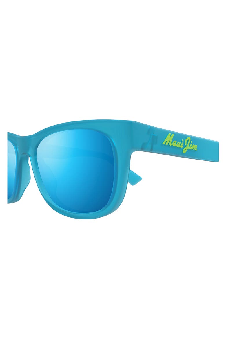 Kaulike 53mm PolarizedPlus2® Square Sunglasses, Alternate, color, MATTE TRANS BLUE/ BLUE HAWAII