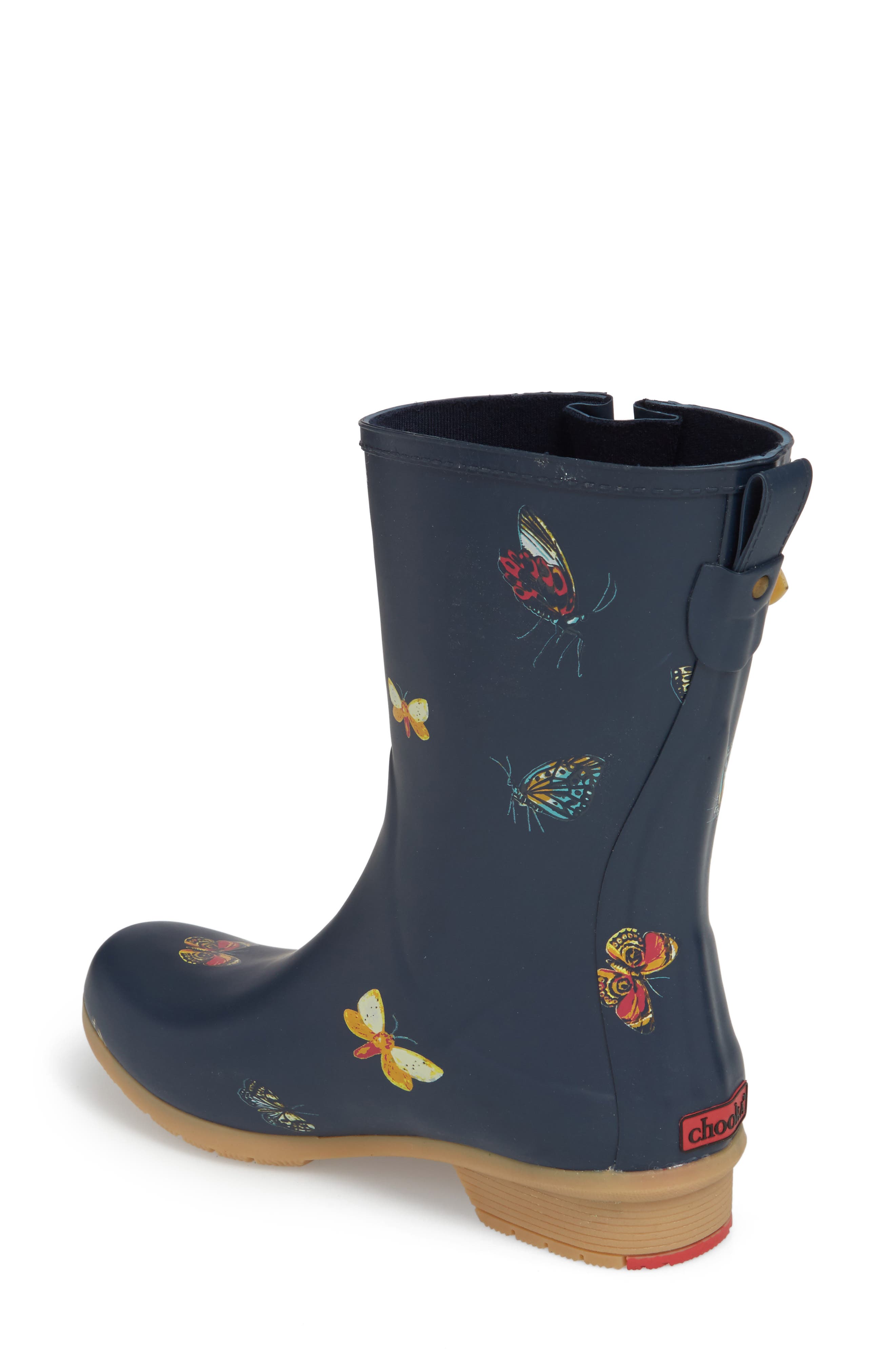City Solid Mid Height Rain Boot, Alternate, color, NAVY