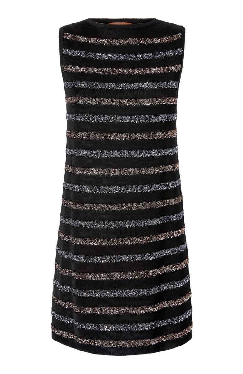 Missoni Sleeveless Striped Mini Dress With Sequins, Alternate, color, Green
Brown