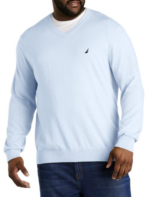 Nautica Big & Tall Navtech Crewneck Sweater In Skyway