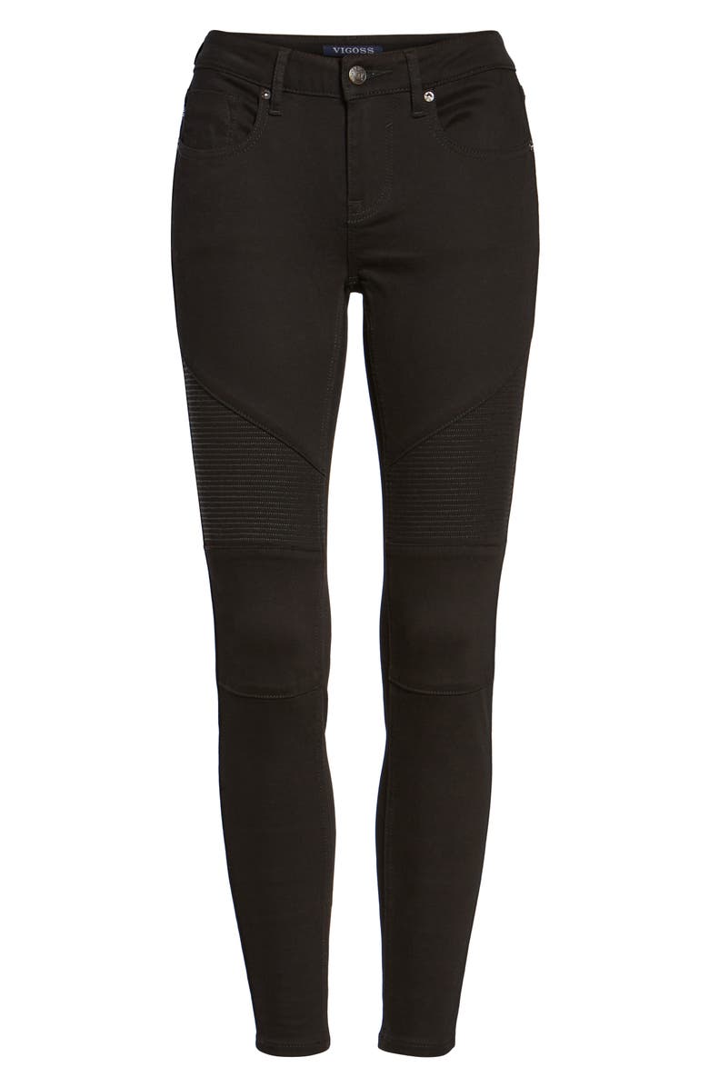 Vigoss Moto Skinny Jeans, Alternate, color, 