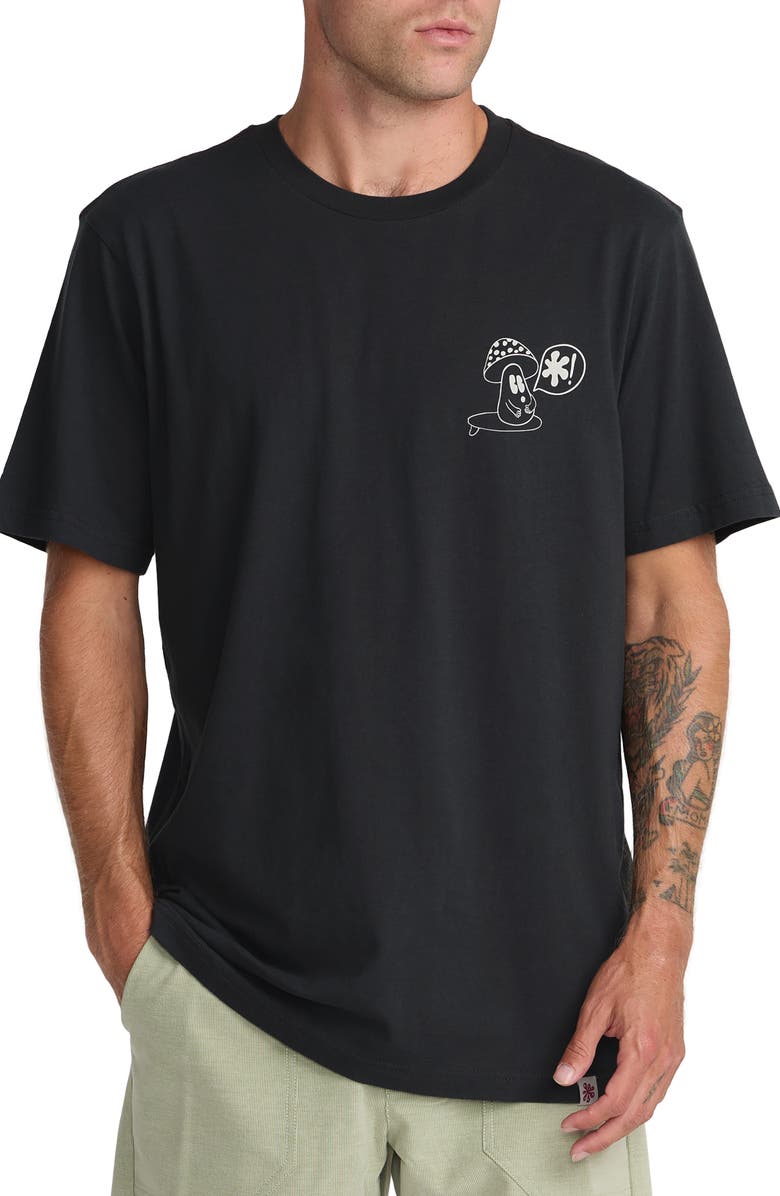 RVCA Bryce Bloom Graphic T-Shirt, Main, color, Pirate Black