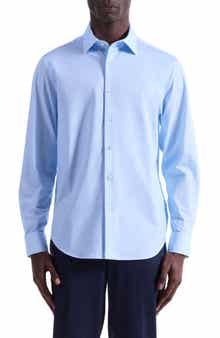 James OoohCotton® Space Dye Button-Up Shirt