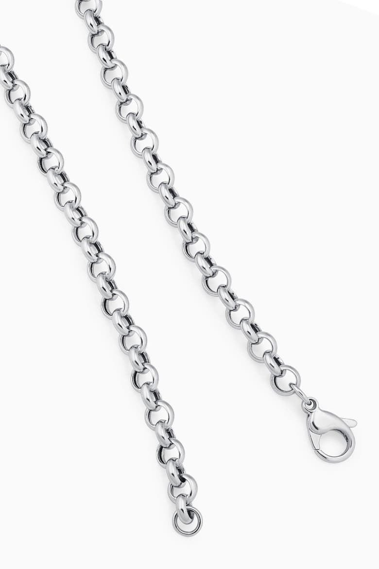 Sterling Silver Roll With It Rolo Necklace, Alternate, color, Sterling Silver