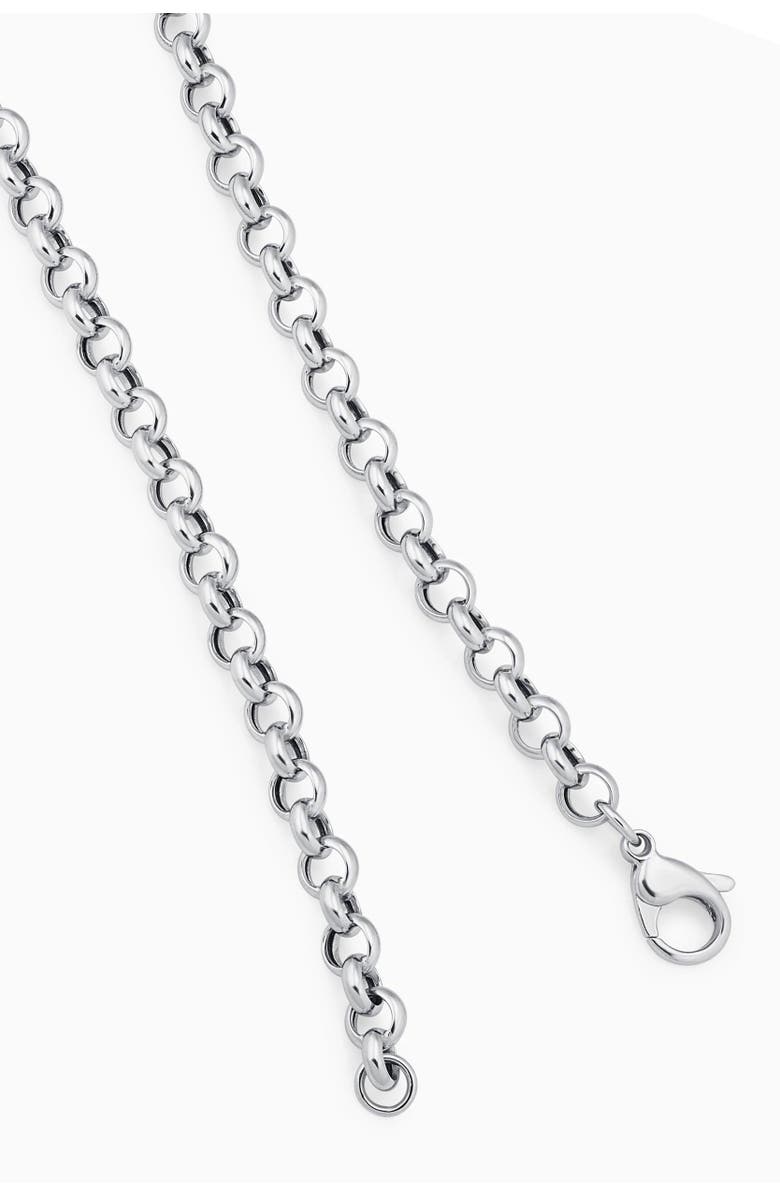 Oradina Sterling Silver Roll With It Rolo Necklace, Alternate, color, Sterling Silver