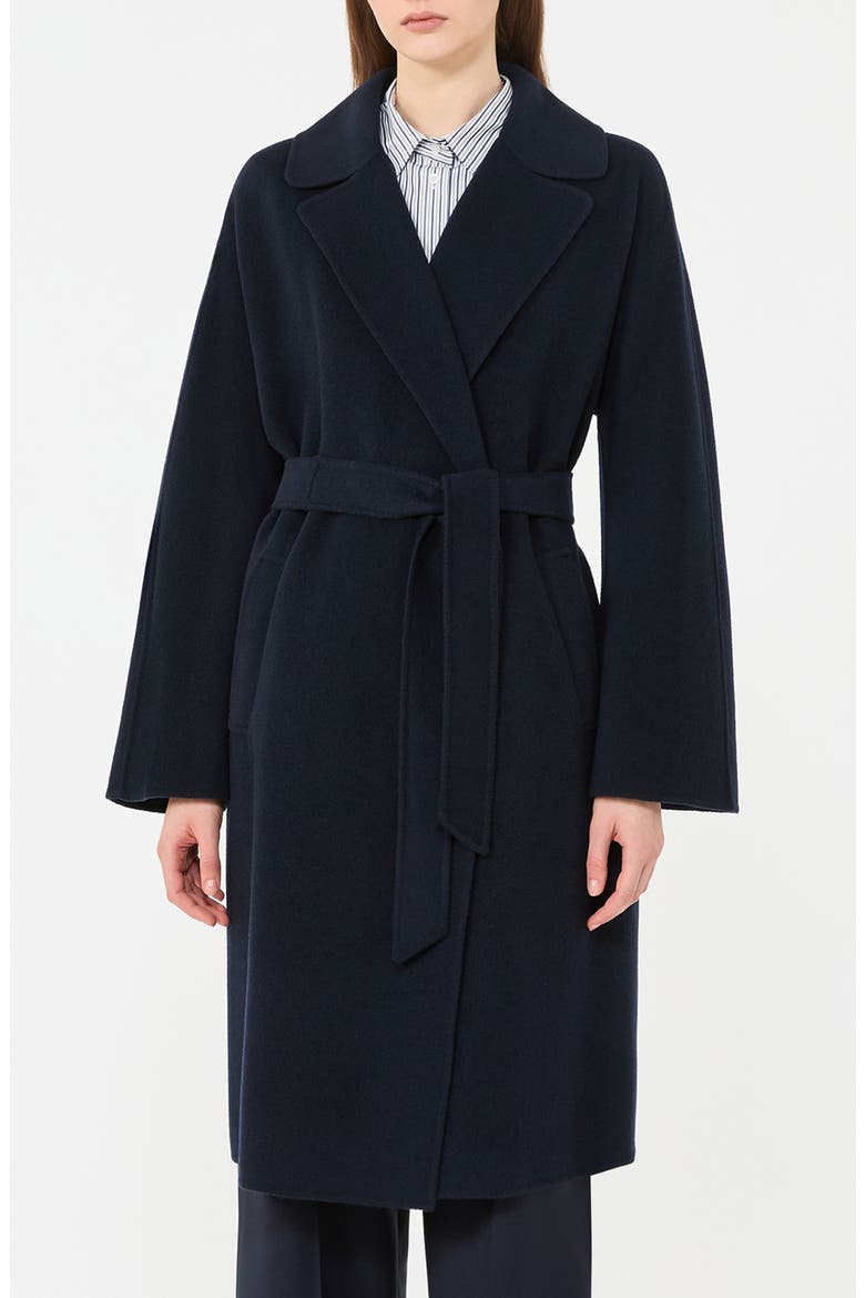 Civada Wool Blend Coat, Main, color, NAVY