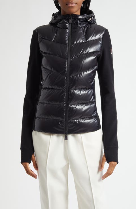 Fleece & Quilted Down Hooded Jacket