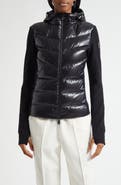 Moncler Grenoble Fleece & Quilted Down Hooded Jacket