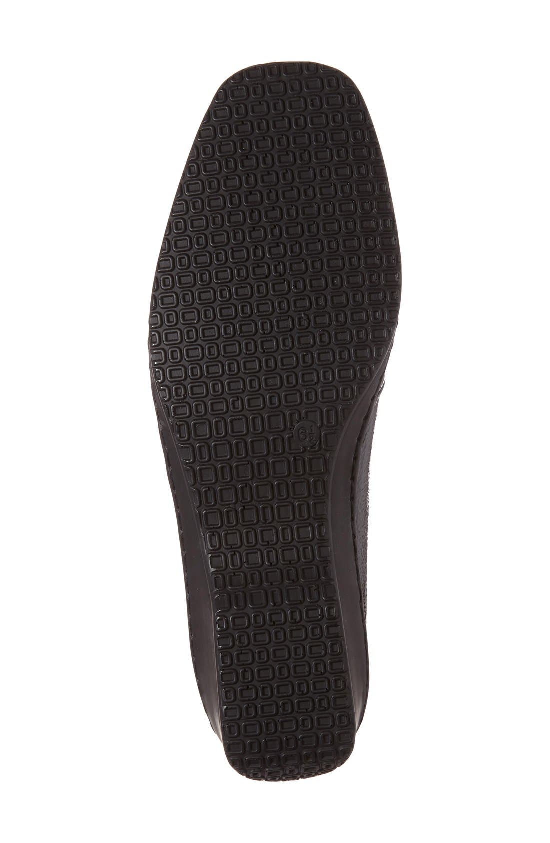 'Rachel' Loafer, Alternate, color, BLACK CRINKLE PATENT LEATHER