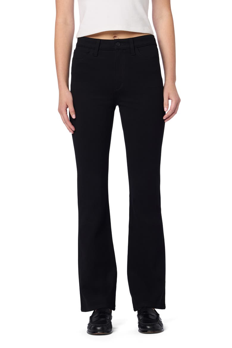 High Waist Bootcut Ponte Pants, Main, color, BLACK
