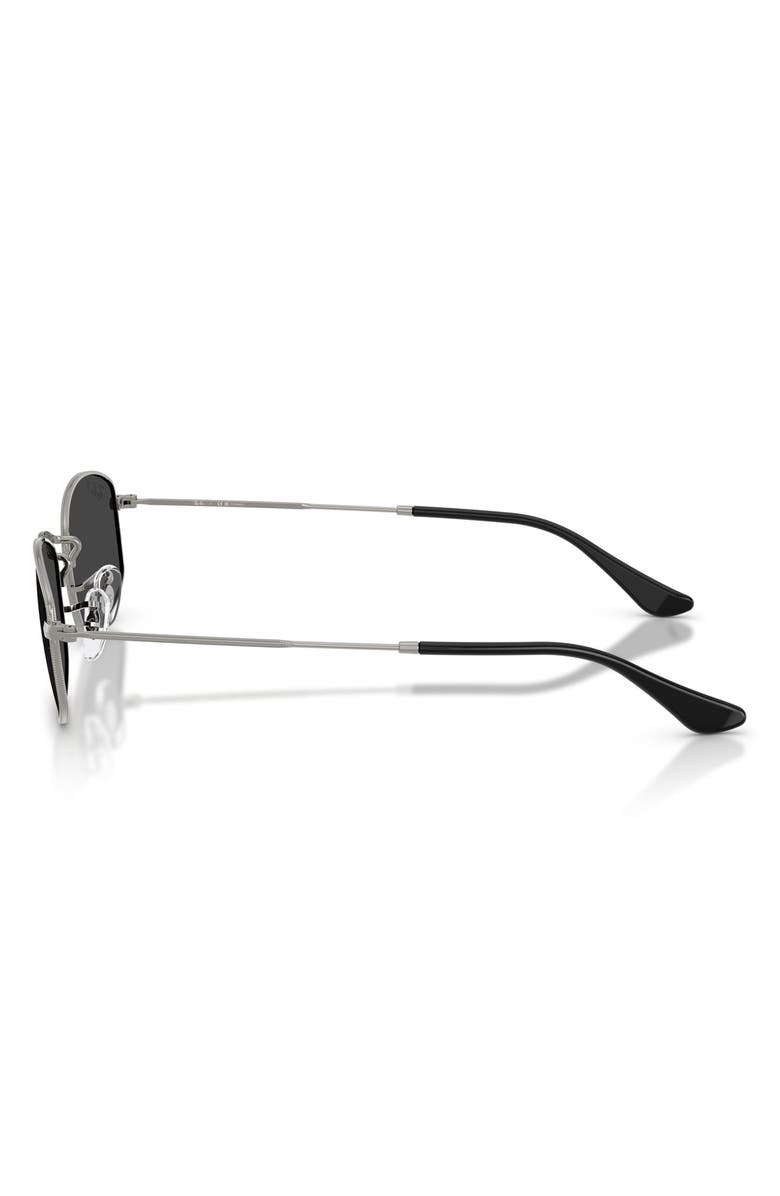 Ray-Ban 52mm Polarized Irregular Sunglasses, Alternate, color, Gunmetal / Polar Black