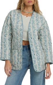 Billabong Day Dreamin Quilted Poplin Shacket