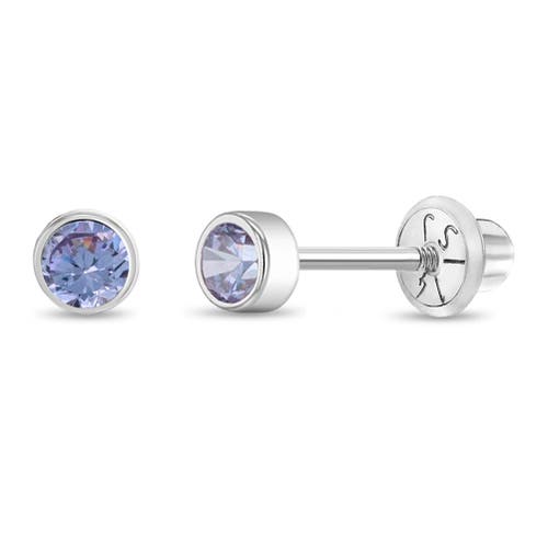 In Season Jewelry 14k Bezel Cubic Zirconia Earrings in June at Nordstrom