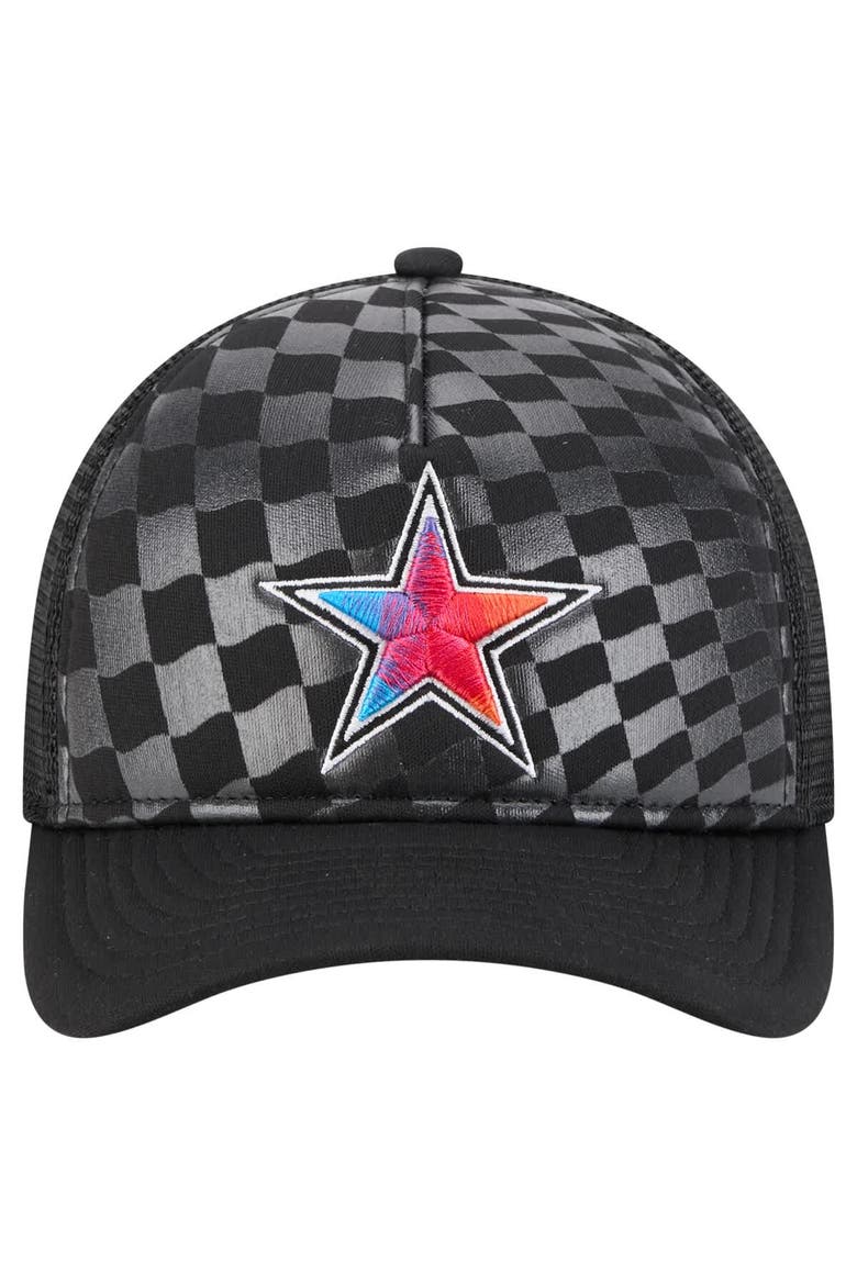 Men's New Era  Black Dallas Cowboys Gradient 9FORTY Adjustable Hat, Alternate, color, Black