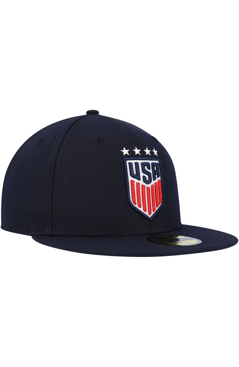 New Era Men's New Era Navy USWNT Team Basic 59FIFTY Fitted Hat, Alternate, color, Navy