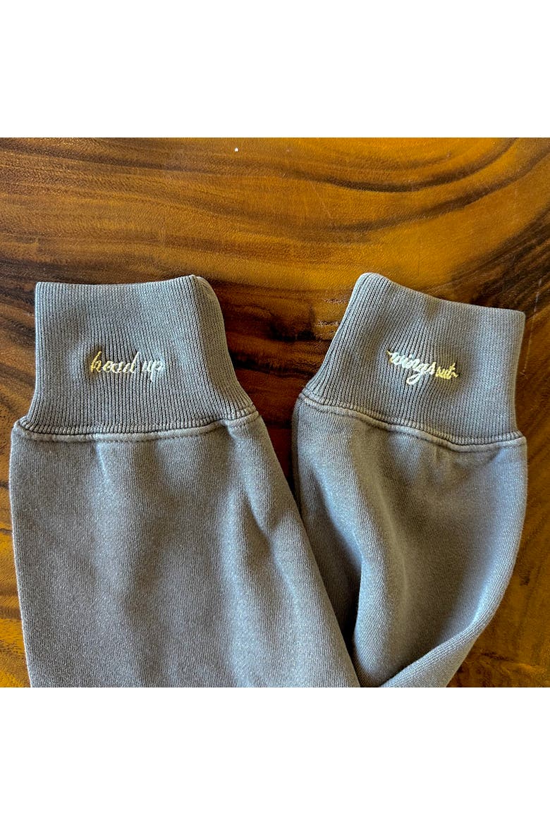 Head Up Wings Out Sweatshirt + Manifestation Kit, Alternate, color, Faded Grey