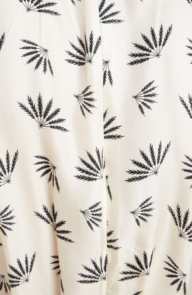 Isabel Marant Reone Fan Print Silk Dress, Alternate, color,