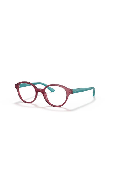 Vogue Eyewear 43mm Oval Optical Glasses In Burgundy