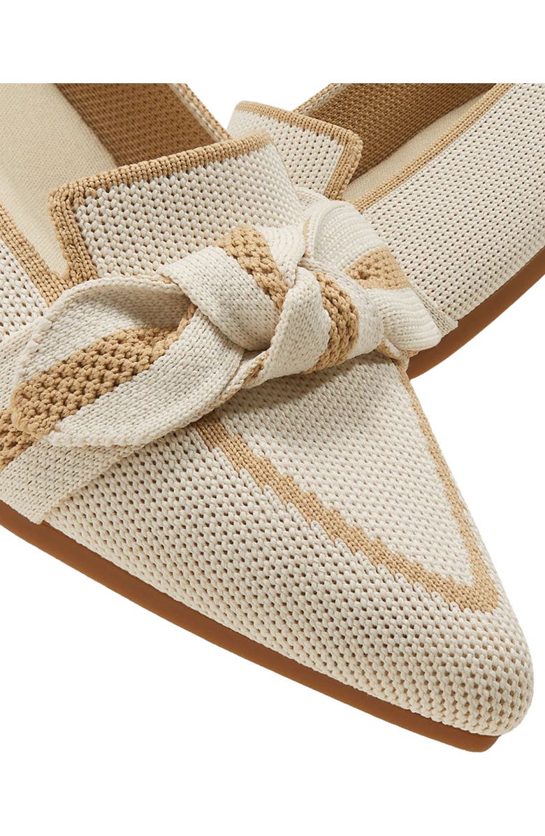 VIVAIA Pointed-Toe Bow Loafers, Alternate, color, Ivory Nude