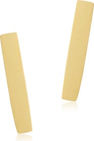 Adornia Water Resistant Bar Stud Earrings