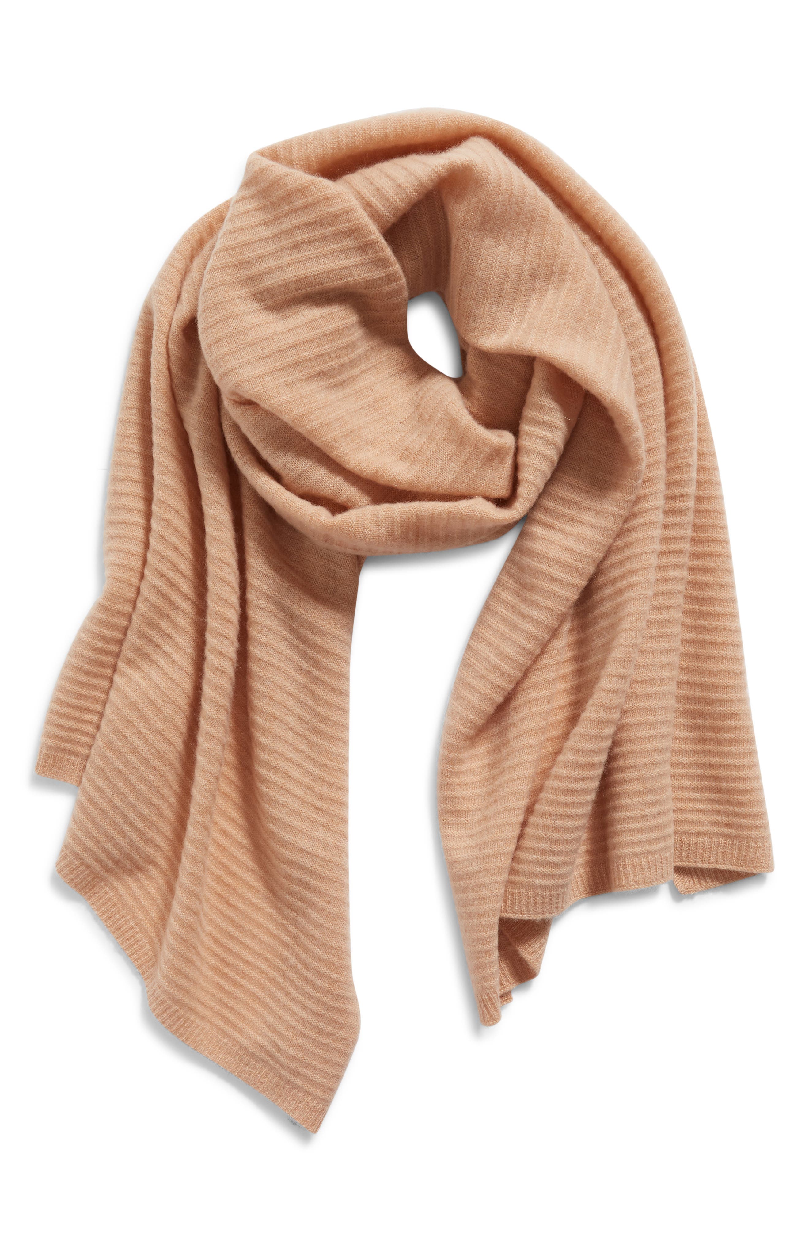 Cashmere Rib Scarf