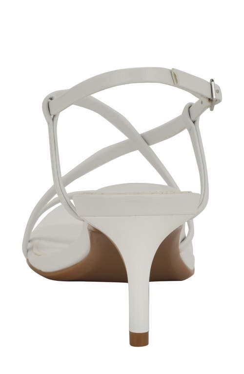 Calvin Klein Ishaya Ankle Strap Sandal In White