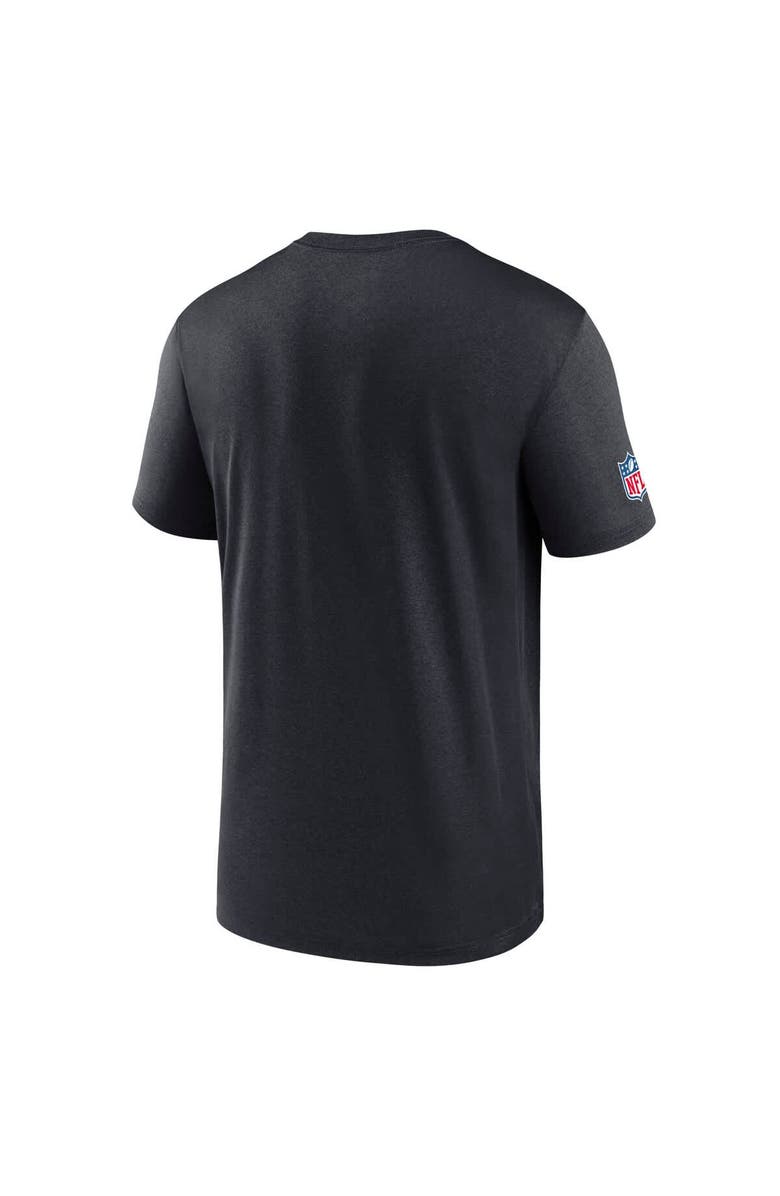 Nike Men's Nike Navy Houston Texans Wordmark Block Sideline Legend Performance T-Shirt, Alternate, color, Navy