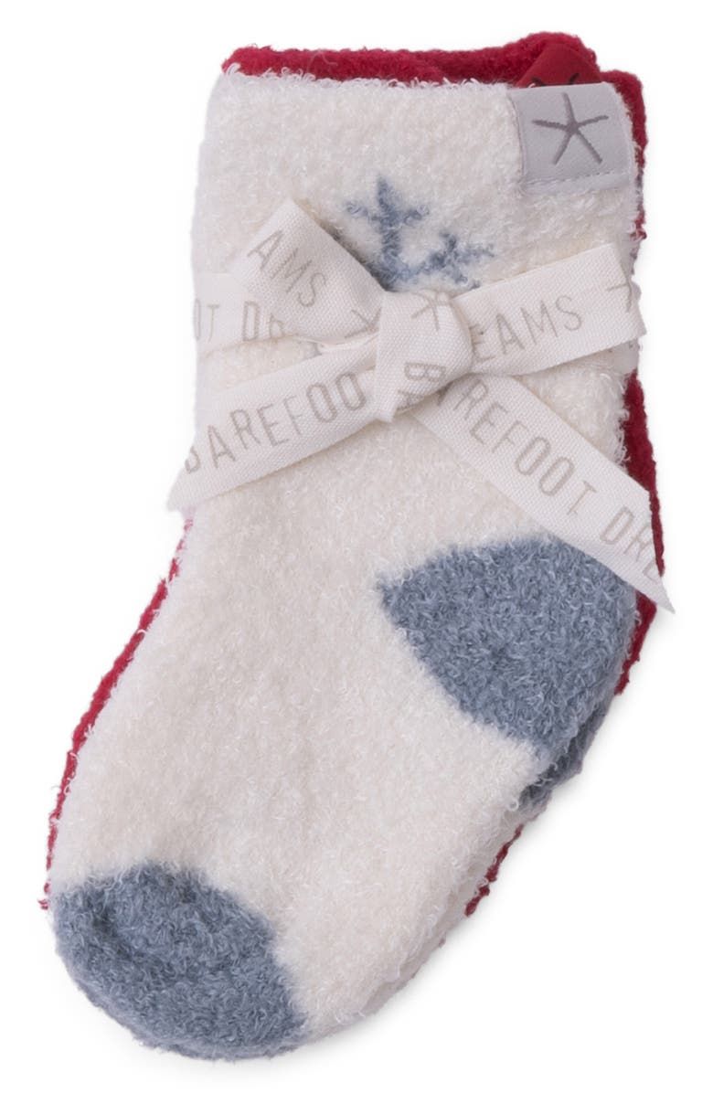 Barefoot Dreams<sup>®</sup> CozyChic Lite<sup>®</sup> 2-Pack Sock Set, Alternate, color, Cream Multi